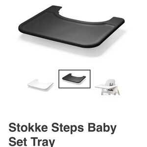 Steps Baby Set Tray - Black